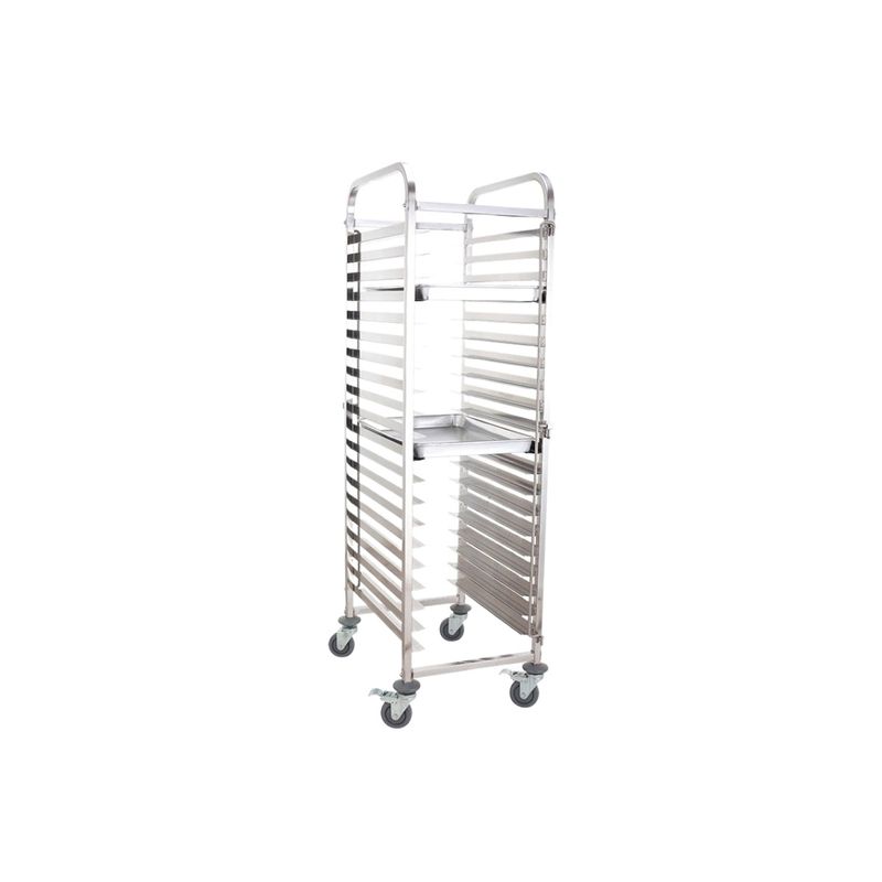 15 Tiers Stainless Steel Bakery Trolley For Baking