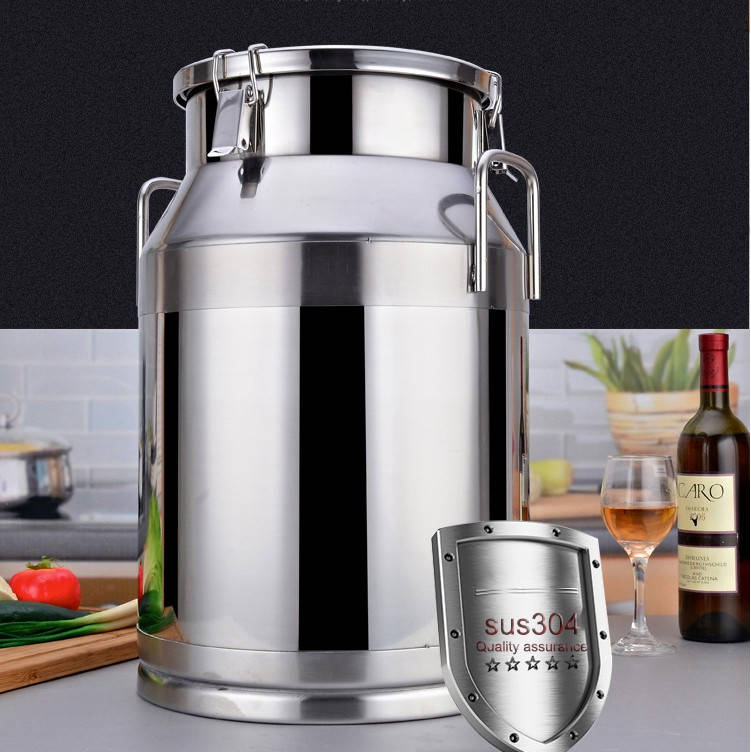 Stainless Steel Airtight Milk Jug Bucket Wine Barrel