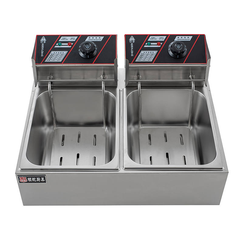 Commercial Equipment 2-Tank 2-Basket Electric Snack Fryer