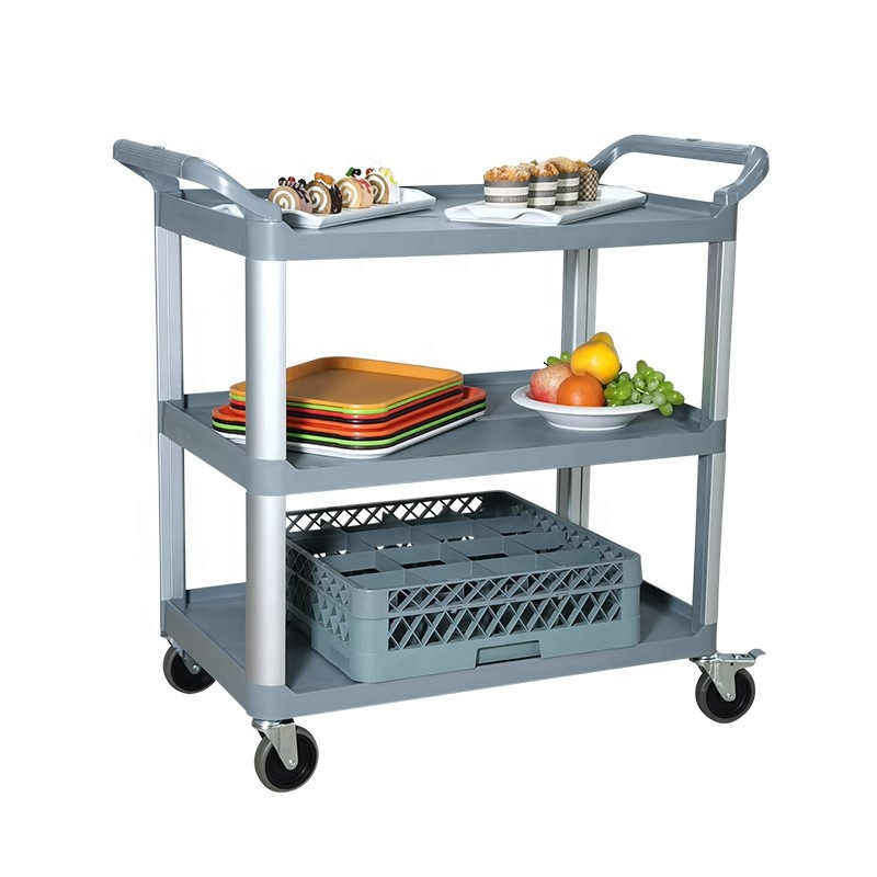 Catering Kitchen Plastic Bussing Transport Trolley